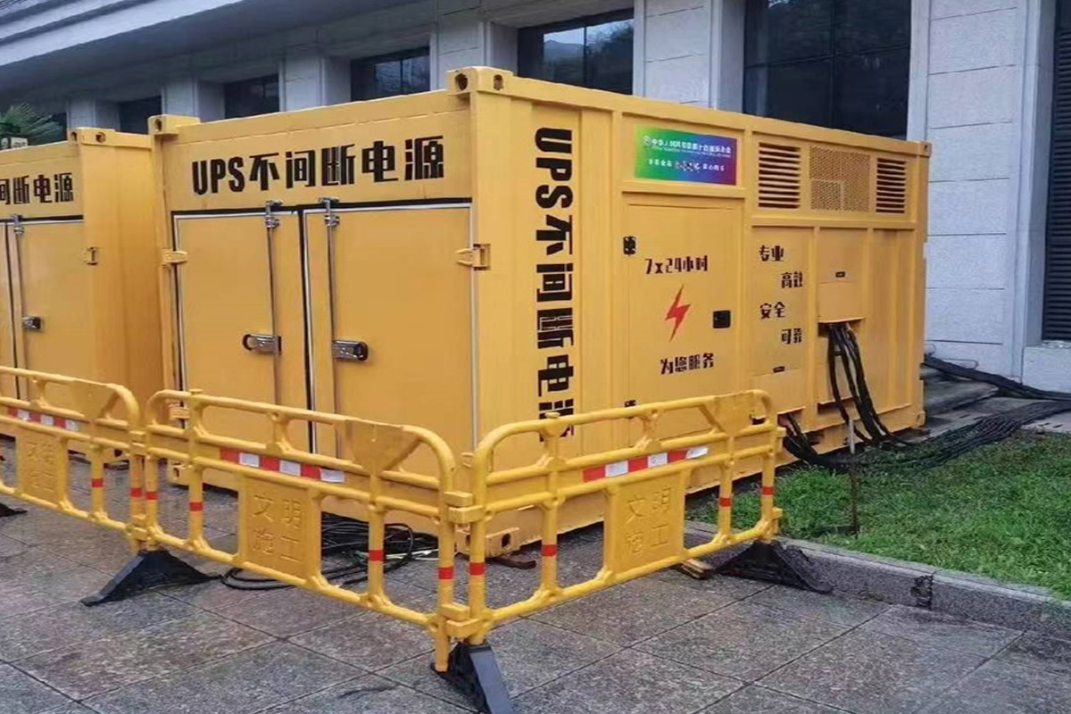 中堂镇发电机租赁施工现场